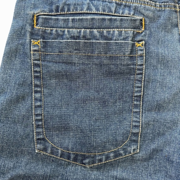 Vintage Y2K Exsto 40x16.5 Blue Denim Relaxed Fit Men's Jean Shorts *Flaws - Picture 7 of 14